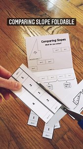 5.9K views · 62 reactions | Students explore different and same slopes by building this comparing slope foldable (found on tpt). | Scaffolded Math and Science | Facebook