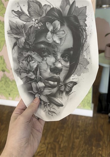 Realism and Illustrative Tattoos by Amber in Brisbane