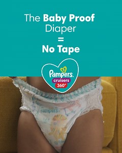 Try as they might, babies can't remove Pampers Cruisers 360, so you're covered in more ways than one. | Pampers