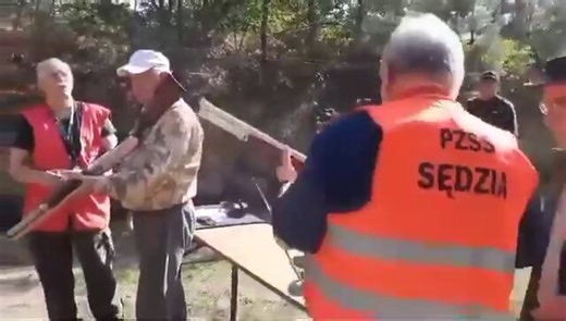 Forget about the old man. Don’t let that table fall over. That camo jacket worked excellent, should have worn a high visibility vest.