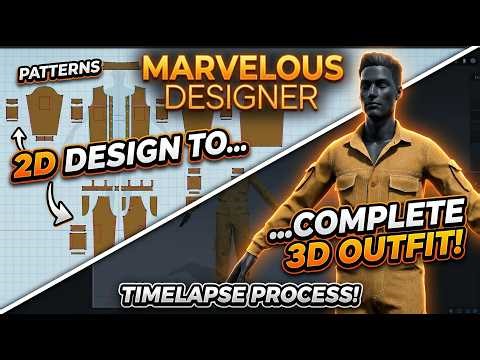 Creating a Realistic Utility Outfit | Marvelous Designer 3D Time-lapse