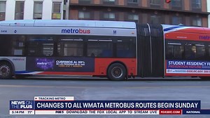 WMATA Metrobus route changes will begin Sunday
