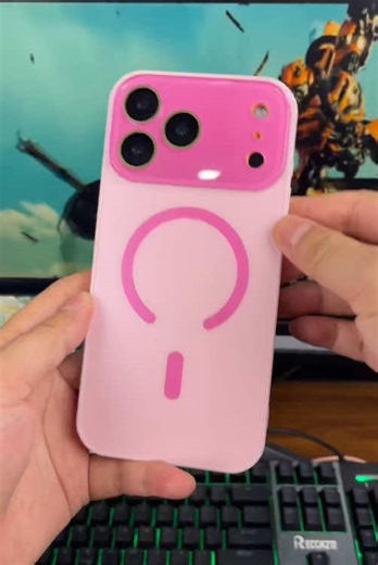 This colored silicone #phonecase comes in 9 colors, and the camera sections from 13 to 17 all have a large window appearance.#tiktokshop #fpy