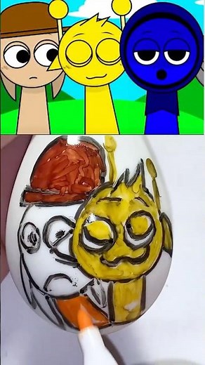 I drew Tunner x Simon Kiss (Sprunki Sinner Edition with a Water Painting Pen)