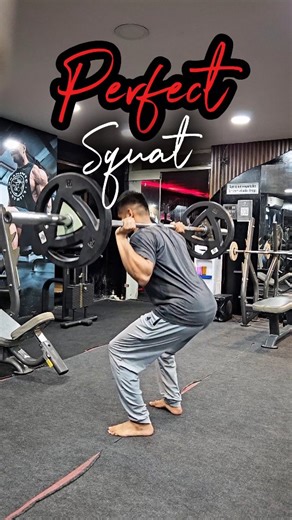Guru on Instagram: "Most Common Mistakes that People do while Squatting - Wrong Hand Holding Position, Wrong Leg Position and Wrong Form while Squatting!! Here's a Simple Fix in 60 Seconds - And Now you can Squat in the right form and get stronger and Bigger Legs!!😉 Follow me to follow the Entire Leg Series!!🤗 #gym #workout #legday #squats #fitness"