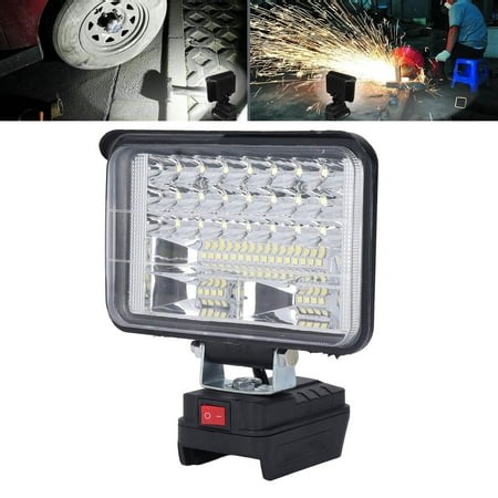 Cordless LED Work Lamp, 48W 6800LM High Brightness Cordless Flood Light 48 LEDs 5 Inch Water Proof with 2 USB Ports for Workshop - Walmart.ca