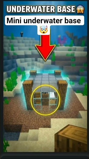 💥 Small Underwater Base in Minecraft Survival #minecraft