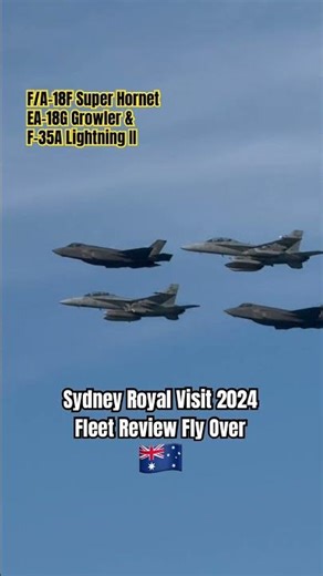 RAAF Sydney Harbour Fly Over during King Charles III’s Monarchical Fleet Review Oct 2024