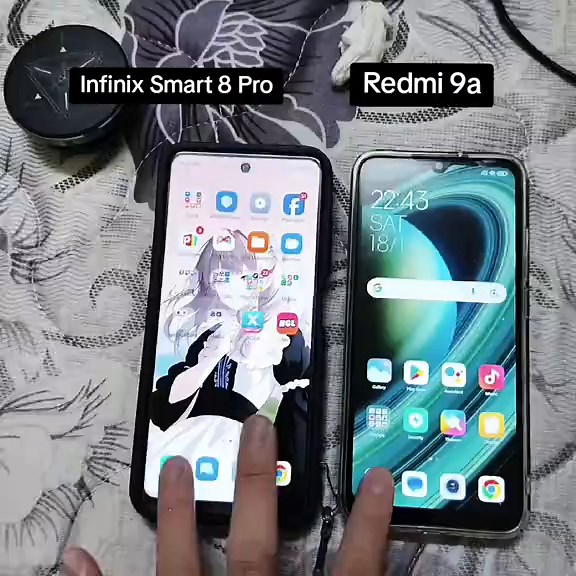 Infinix Smart 8 Pro vs Redmi 9A Speed Test Comparison