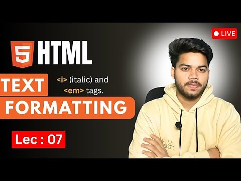 HTML Text Formatting: Difference Between "i" and "em" Tag | Study with Engineers