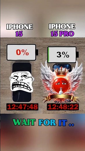 IPHONE 15 VS IPHONE 15 PRO BATTERY TEST !! 🔥😱
