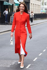 Kate steps out in red ahead of Coronation