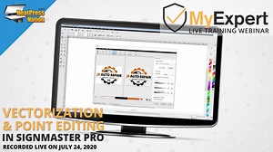 MyExpert instructor Jared will show you the basics of the vectorization and point editing features in SignMaster Pro. While vectorization is exclusive to SignMaster Pro, the point editing tools are available on both SignMaster Basic and Pro editions. In addition, these techniques are also applicable to other vector graphic software like Adobe Illustrator, CorelDRAW, Silhouette Studio, and more. | HeatPressNation.com