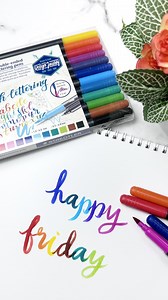 Fri-YAY feels with Staedtler Double-ended Lettering Pens! 🎨✨ Embracing the calligraphy magic and loving it! Have a fantastic weekend! 🌟🎉 🛒 Staedtler Double-ended Lettering Pens - bit.ly/3Qngx1K ESPP (STAEDTLER Distributor) #staedtlersg #staedtler #singapore #stationery #creativity #studygram #art #drawing #writing #calligraphy #weekend #friday | STAEDTLER