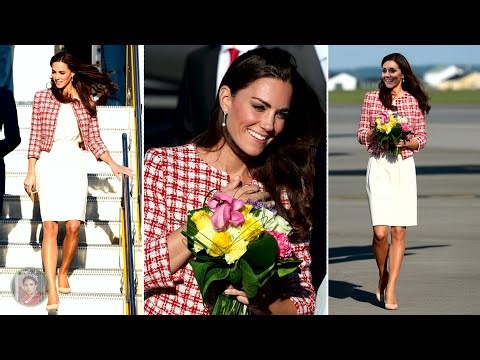 Catherine STUNS In A Classic Chanel Tweed Coat And Stunning Dress During Her Visit To Canada