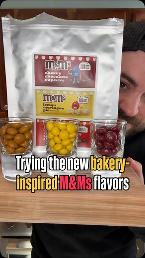 M&Ms has three new bakery-inspired candy flavors coming out at the start of 2026 and today, we’re trying them out! Releasing in January are the Cherry Chocolate Cupcake, Lemon Meringue Pie, and Peanut Butter Cinnamon Roll. None will be exclusive and fans will vote on one of the three to keep at the end of their run. Are you excited for M&Ms’s new Bakery Collection candies? #candy #foodstagram #mmschocolate #chocolate #foodnews #lemonmeringue #cinnamonroll #peanutbutter #desserts #snacks | snachw