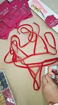 Bold Red Sheer Bikini Details You Need to See ❤️