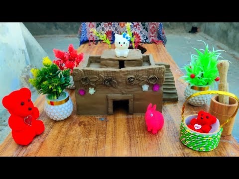 I Built a Beautiful House Using Only Clay and Mud |