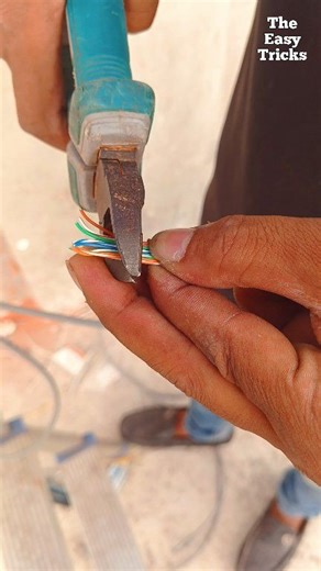 How to Use an RJ45 Connector | Easy Ethernet Cable Termination Guide | #tricks #viral #shorts | The Easy Tricks