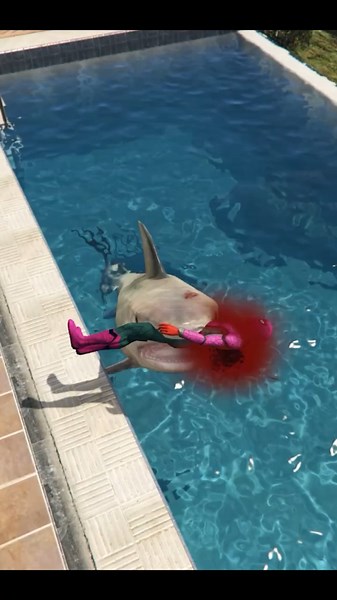 Spider-Man vs Bloodthirsty Shark 💀🦈 GTA 5 Madness! مواجهة سبايدرمان ضد قرش متعطش للدماء 😱🔥#gta #gta5