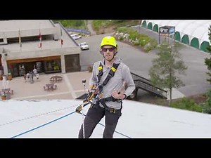 ASAP in use on a Vertical Lifeline in a Sloped Roof Application