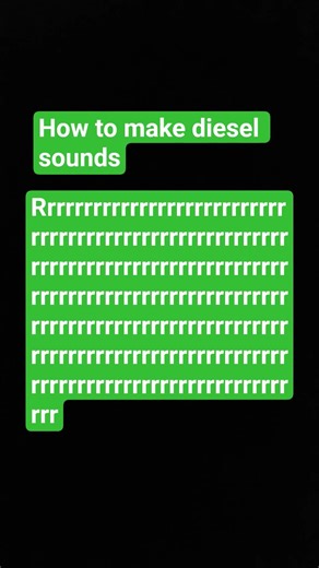How to make diesel sounds #greenscreen #funny #cartok