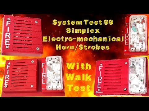 System Test 99|Simplex Electro-mechanical Horn/Strobes(WalkTest Included)