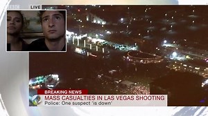 718K views · 26 reactions | "There were people lying on the floor bloody, and you want to help, but all you could hear was a machine gun going off" Logan Cruz and Liberty Psesser, were at the Las Vegas concert when the shooting began. The pair spoke to us on today's show from a nearby hotel they had escaped to. | Victoria Derbyshire | Facebook