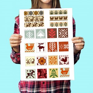 Scandinavian Knitting Patterns, Fair Isle Charts, Norwegian Stranded Knitting Pattern - Etsy UK