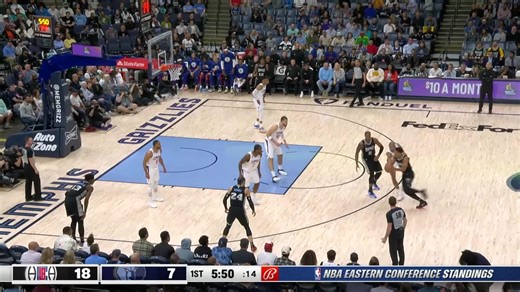 Dillon Brooks takes the contact and finishes off the glass