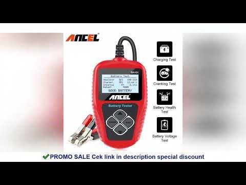 ANCEL BA101 12V Car Battery Tester Analyzer Automotive Battery Load Tester 100-2000CCA Charging Circ