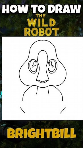 How to Draw The Wild Robot 🪿 Brightbill