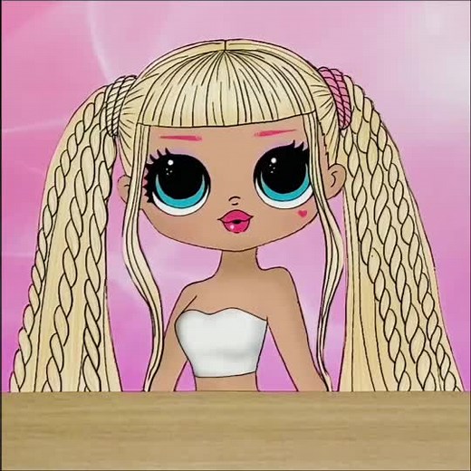 Elsa Makeup for LOL OMG Paper Doll