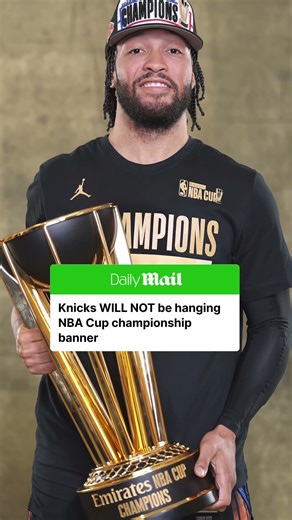 The Knicks will not be raising an NBA Cup Championship banner at Madison Square Farden, according to