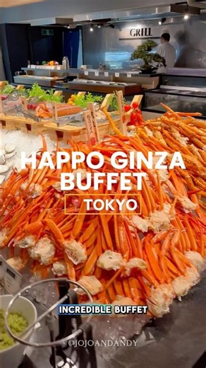 The best buffet in Tokyo? 📍Ginza Happo Buffet #japanesefood #tokyotravel #tokyofood #buffet #foodie
