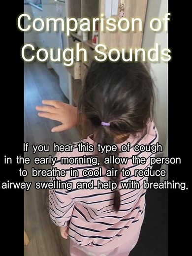 If you hear this kind of cough sound, first have them breathe in cold airㅣCroup cough sound