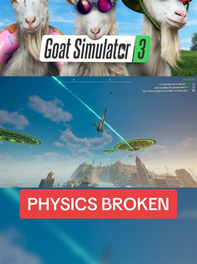 I shouldn't have given the baby goat a launcher... 😬 Testing the Baby Goat speed limit and physics engine in Goat Sim 3. One decision, one consequence.Science wins again. 🧪🔥 #GoatSimulator3 #Gaming #IntrusiveThoughts #chaos #ps5