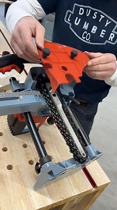 This is the Mafell chain mortiser!!I have had my eye on one of these for quite awhile and even have a dedicated spot in my shop where I had my electrical run two 220v line for these big motor machines from Germany. I plan to do a lot of timber framing work in the new shop and Mafell has the most amazing big timber framing tools so I made space for it and ran power for this and several more Mafell tools I plan to get 👍 #woodworking #tools #timberframe | The Dusty Lumber Co.