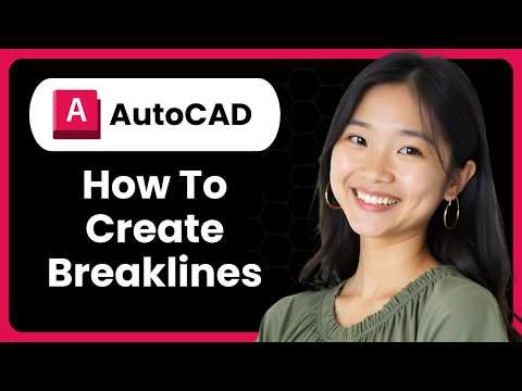 How To Create Breaklines In AutoCAD (Drawing Standard Tip)
