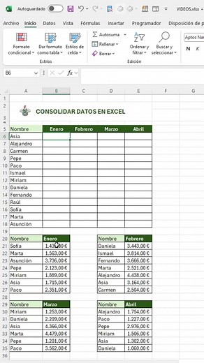 Consolidar datos en Excel: Tutorial práctico