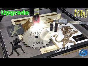 LONGER RAY5 10W Laser Engraver compressed double beam Laser Module whit 3.5" touch screen and Wi-Fi