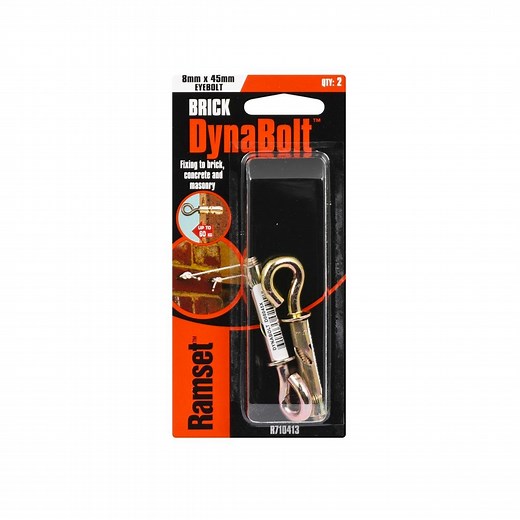 Ramset 8 x 45mm DynaBolt Plus Eye Bolt - 2 Pack