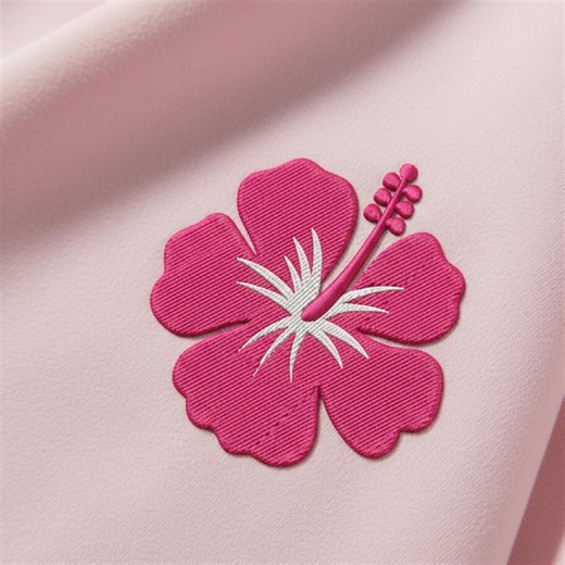 Hawaiian Hibiscus Flower Machine Embroidery File - Etsy