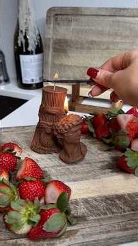 diy David chocolate candle 🕯️🍓