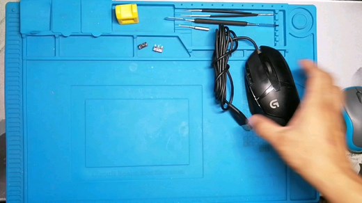 罗技G402完全拆解更换微动