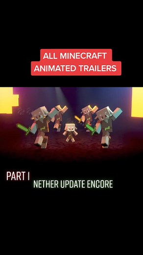 Minecraft Animated Trailers Compilation | Nether Update Encore
