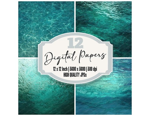 12x Underwater Light Caustics Junk Journal Paper Ocean Water Refraction Texture Digital Paper Pack Blue Sea Backgrounds Scrapbook Paper - Etsy