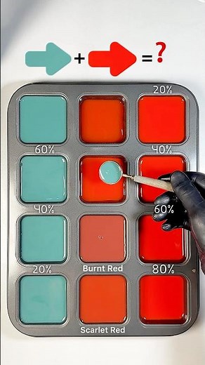 The Most Powerful Shades of Red Ever 😨❤️‍🔥 #colorlovers #colormix #relaxing #shortvideo #shorts