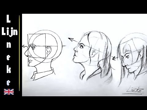 Easy HEAD ANGLES portrait drawing for beginners