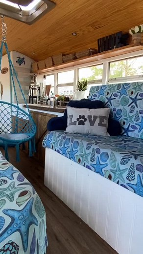 55K views · 1.9K reactions | Beach vibes and an adorable hammock!! Their oasis on wheels is like being on a permanent vacation! | Tiny Home Tours | Facebook